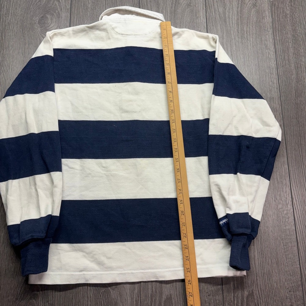 Barbarian Penn State Nittany Lions Rugby Shirt Mens Small Navy White Striped Vtg - Picture 6 of 8